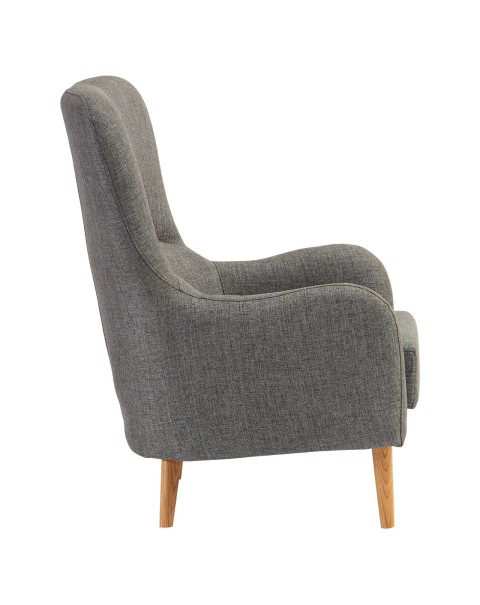 Premier Housewares - Kolding Grey Fabric Chair