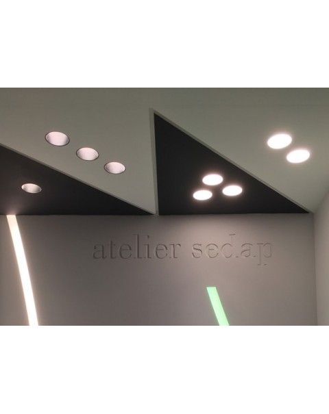 Atelier Sedap - Mini Triqal 3 in Line - Plaster Downlights