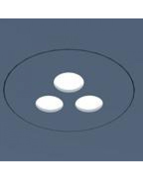 Atelier Sedap - Mini Triqal 3 Spots in Triangle - Plaster Downlights