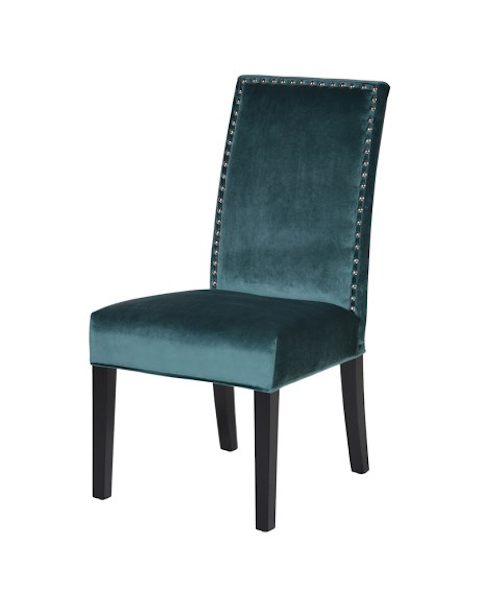  Studded Teal Dining Chair