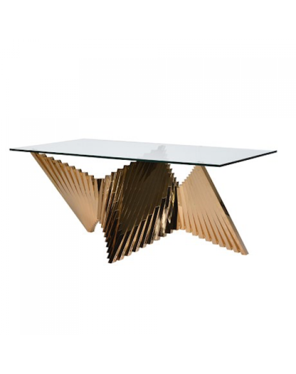 Brass Plated Steel Dining Table