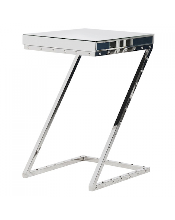  Venetian Chrome Z Legs Occasional Table