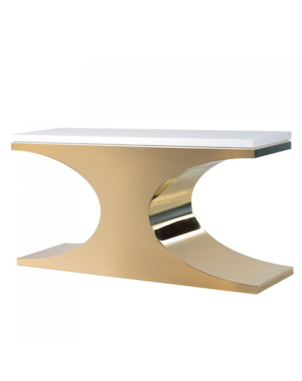 Kensington White/Gold Console Table 