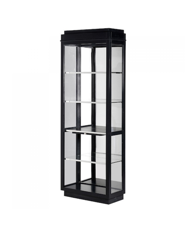 Black Kensington Single Display Cabinet