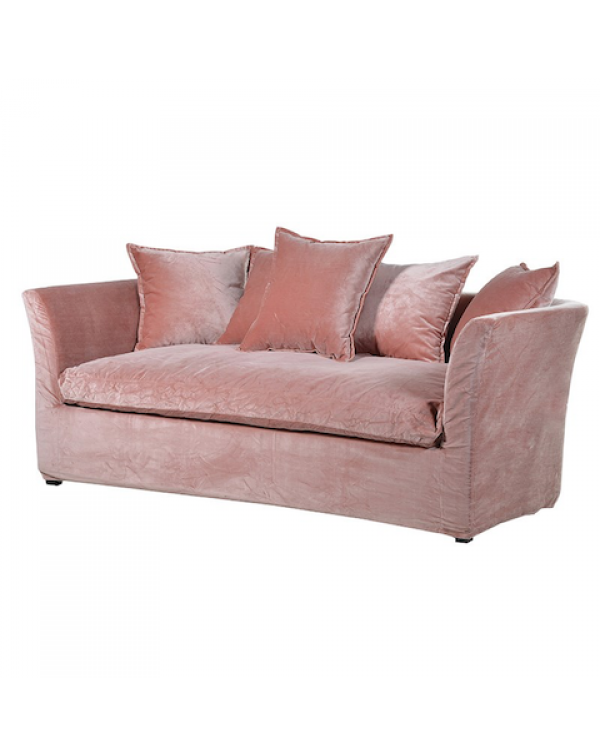 Pink Velvet Sofa