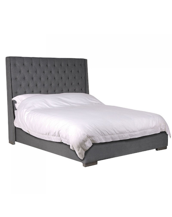  Bed Stud & Button Grey 5 Ft