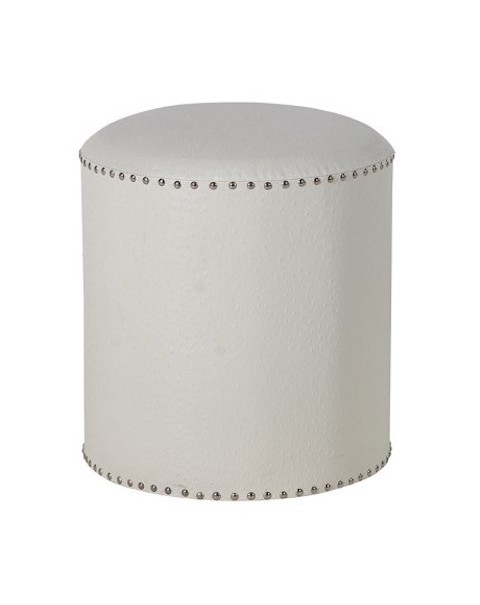  Round White Foot Stool