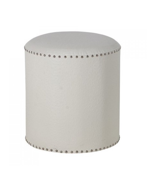  Round White Foot Stool