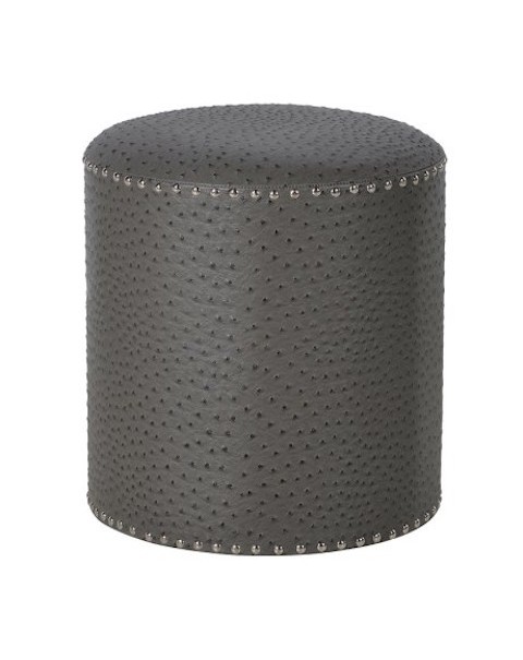  Round Grey Foot Stool