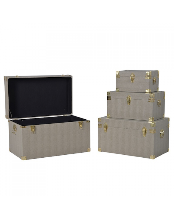  Set of 4 Beige Boxes