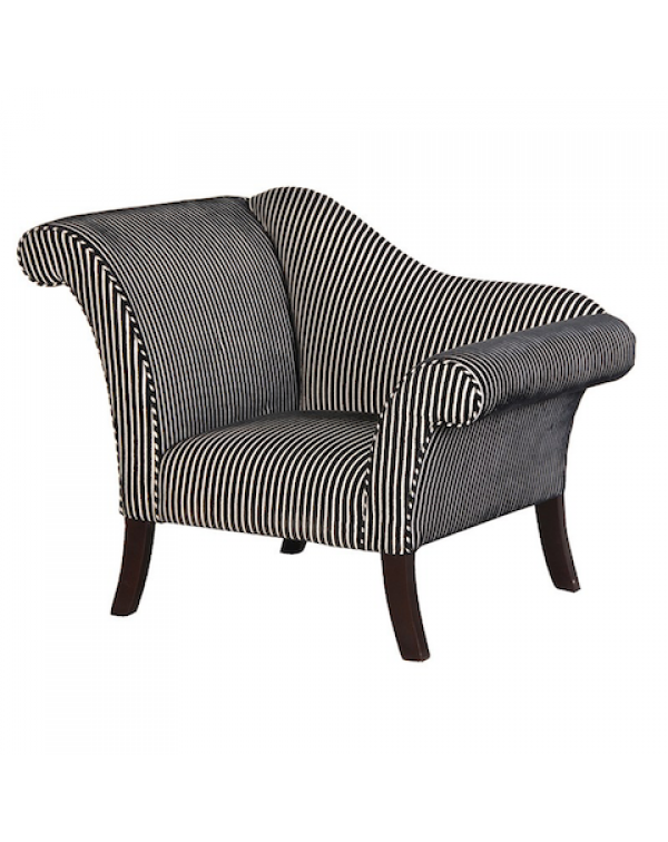  Swish Black & White Striped Chair