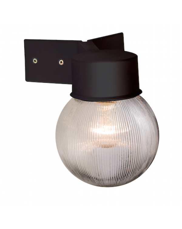 WARE RIBBED GLOBE 1LT WALL IP44 40W