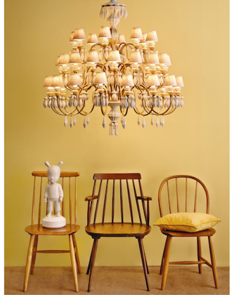 Lladro - Belle de Nuit 40 Lights Chandelier White