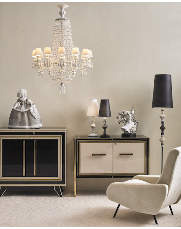 Lladro - Winter Palace 12 Lights Chandelier White