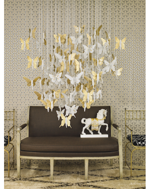 Lladro - Niagara Chandelier 0.80m Golden Luster