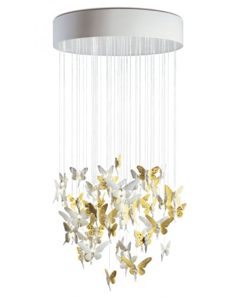 Lladro - Niagara Chandelier 0.80m Golden Luster