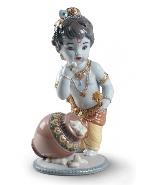Lladro Krishna Butterthief Figurine