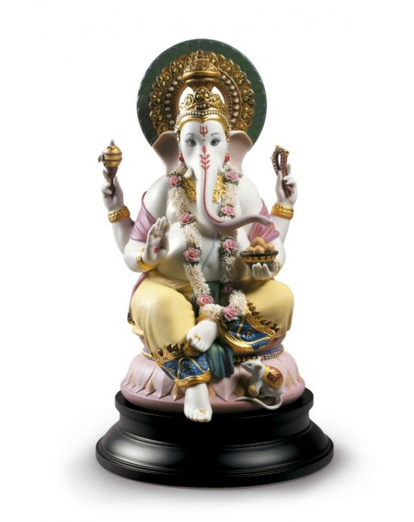 Lladro Lord Ganesha Sculpture - Limited Edition