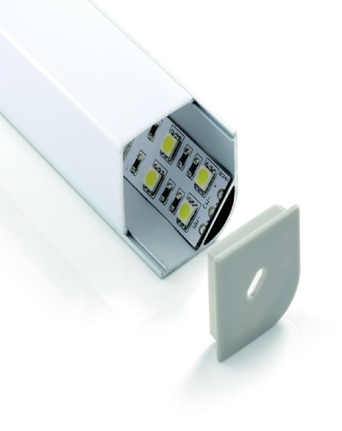 Double width Corner Profile Base with PMMA Diffuser