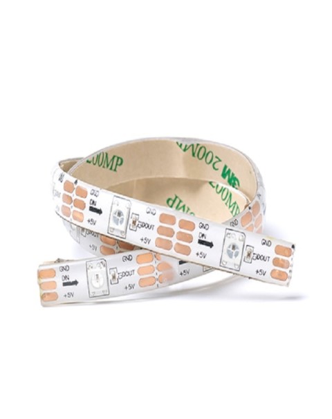 5v RGBW Single LED Addressable Strip PU Coated