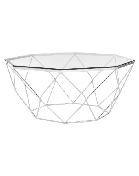  Premier Allure Coffee Table Tempered Glass Chrome
