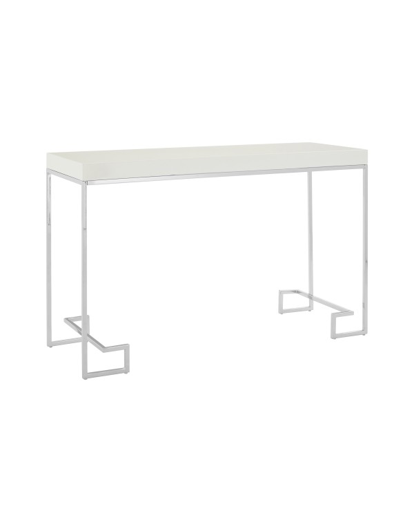  Premier Housewares -Allure Console Table White Hi...