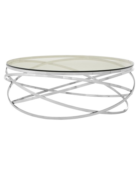  Premier Housewares Silver Allure Round Coffee Table