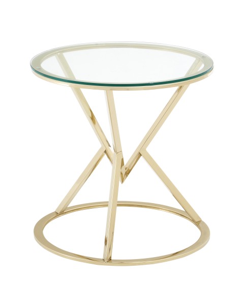  Premier Housewares Allure End Table Triangles and circles combine