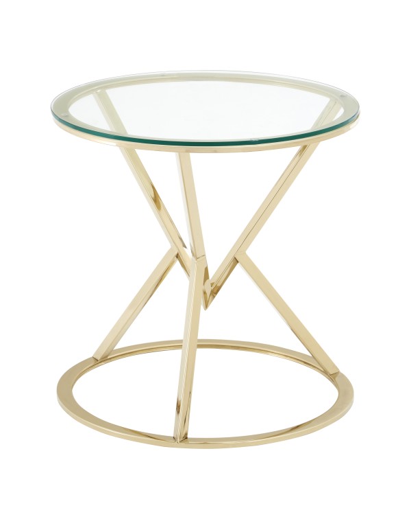  Premier Housewares Allure End Table Triangles and...