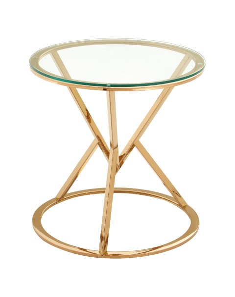  Premier Housewares Allure End Table  Triangles and circles combine