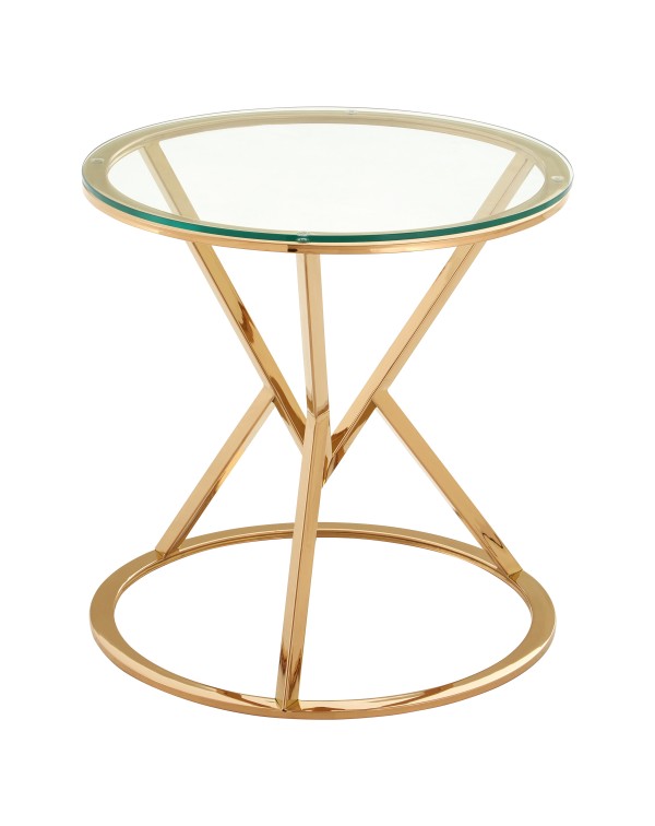  Premier Housewares Allure End Table  Triangles an...