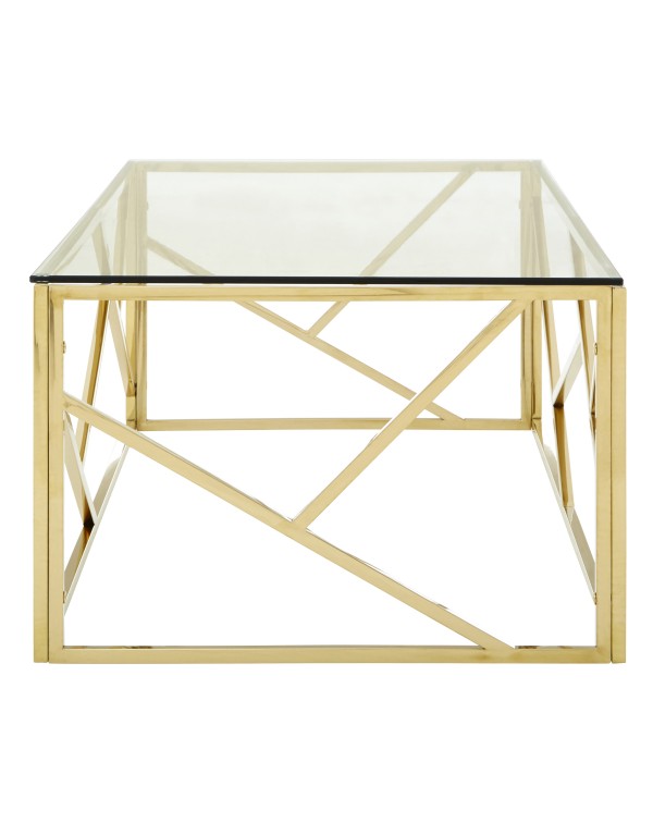  Premier Housewares Allure Coffee Table Clear Glas...
