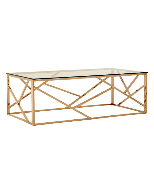  Premier Housewares Allure Coffee Table Clear Glas...