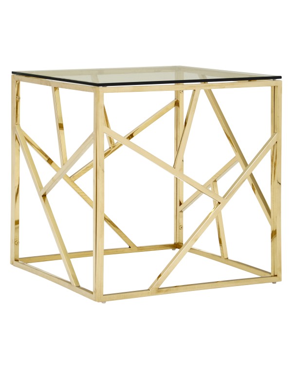  Premier Housewares Allure End Table Clear Glass C...