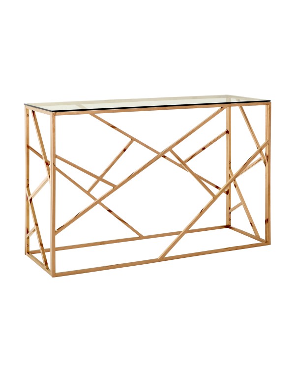 Premier Housewares Allure Console Table Clear Glas...