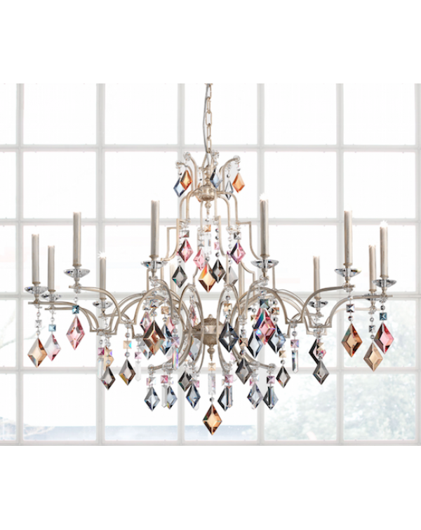 Masiero- Lizzi  4+ 4 Suspended Multi-Coloured Crys...