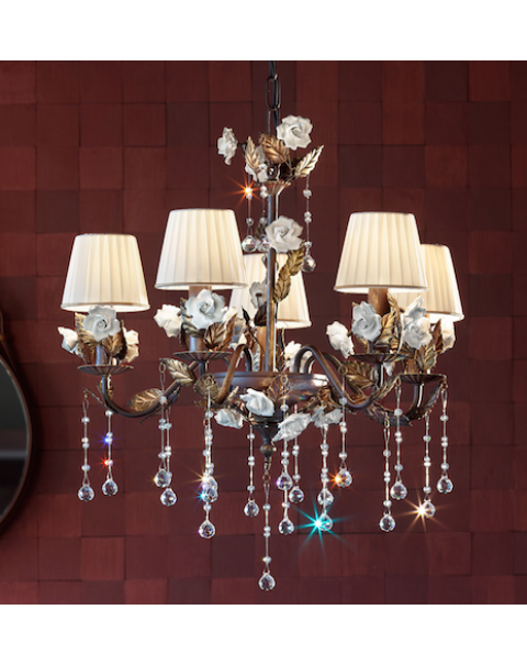 Masiero-  Ceramic Garden 5  - Chandelier Light 