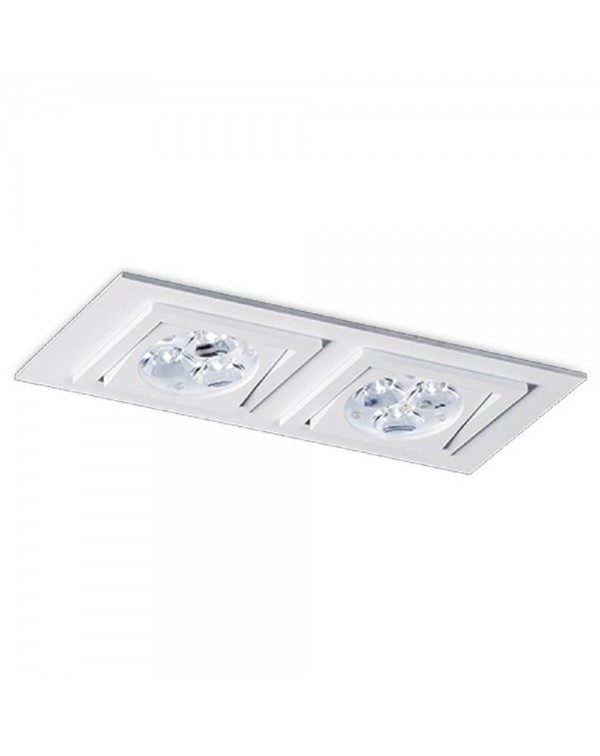 Square Double Downlight